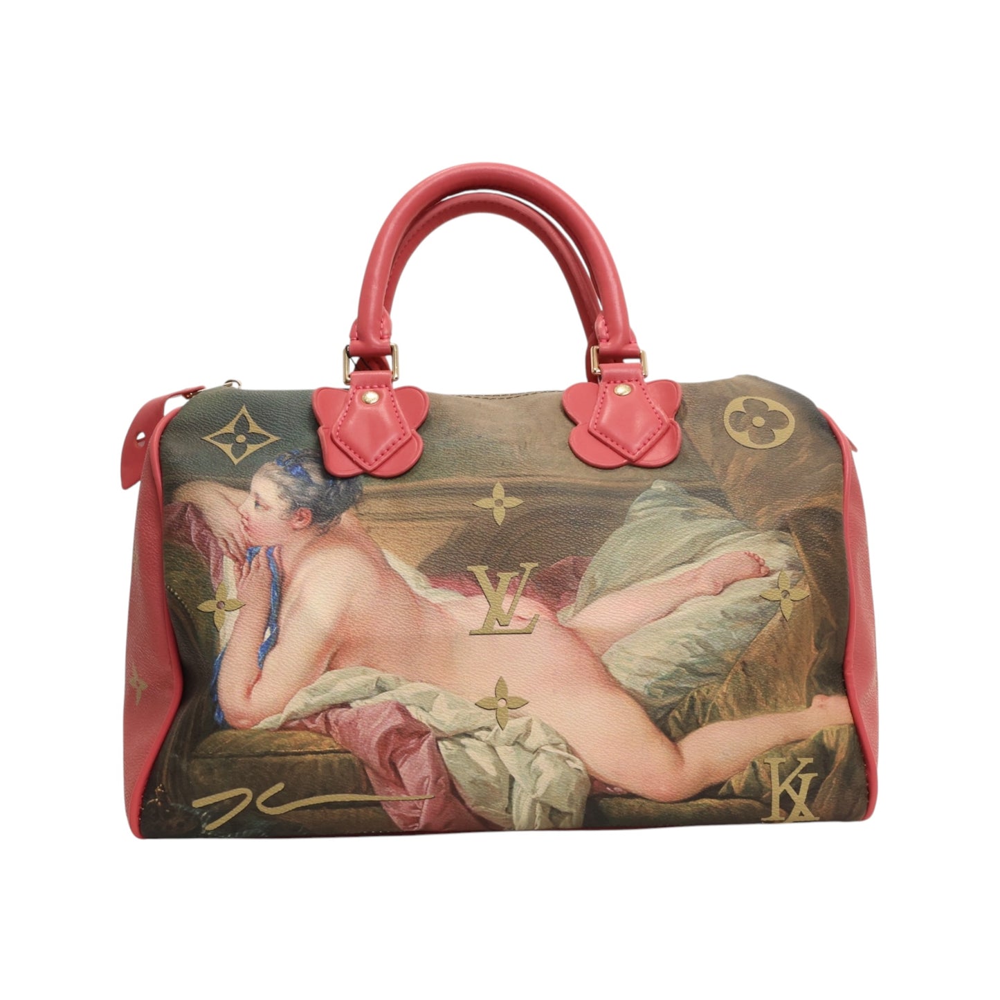 Louis Vuitton Monogram Speedy 30 Bag Masters Collection Boucher x Jeff Koons
