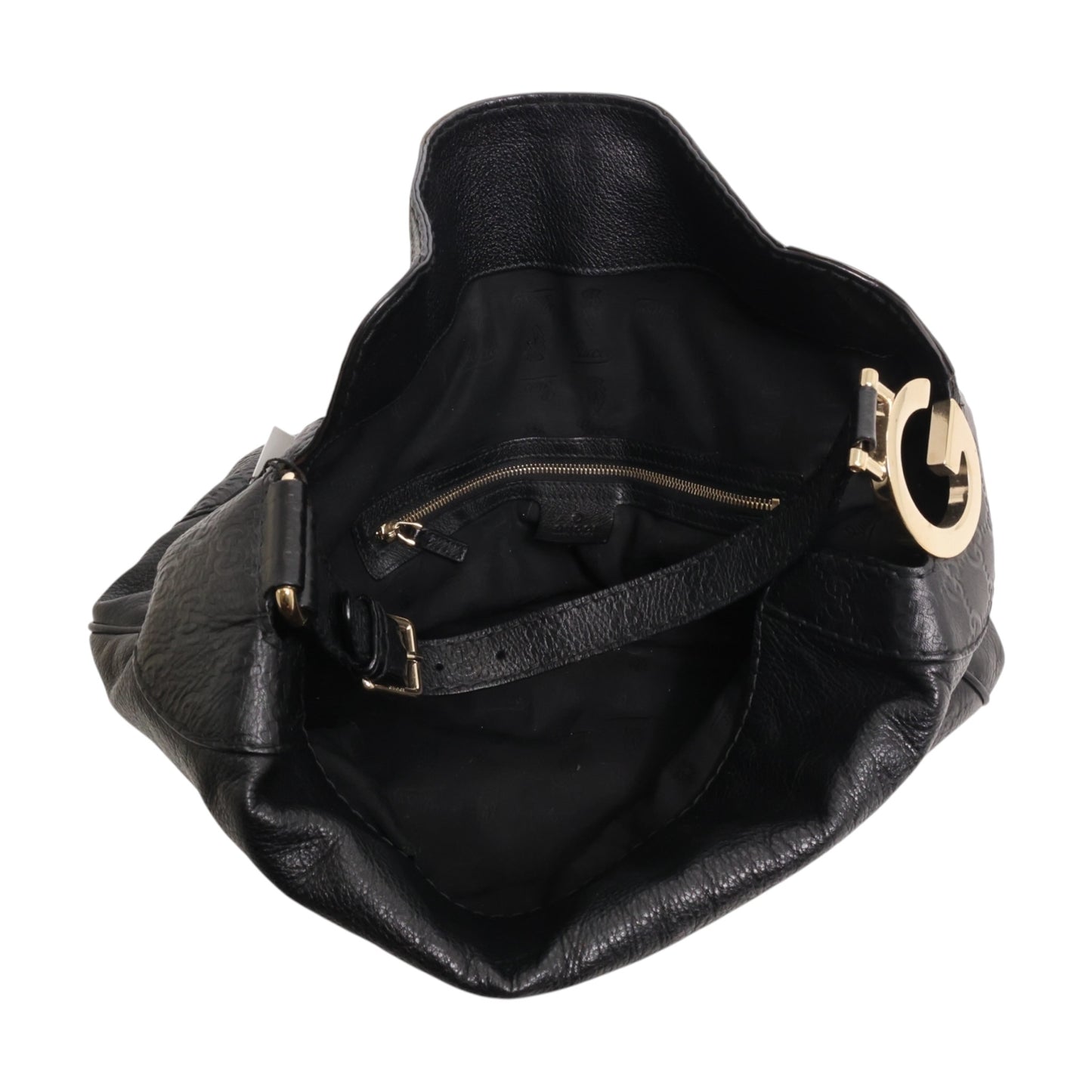 Gucci Signature Leather Medium Charlotte Hobo Bag