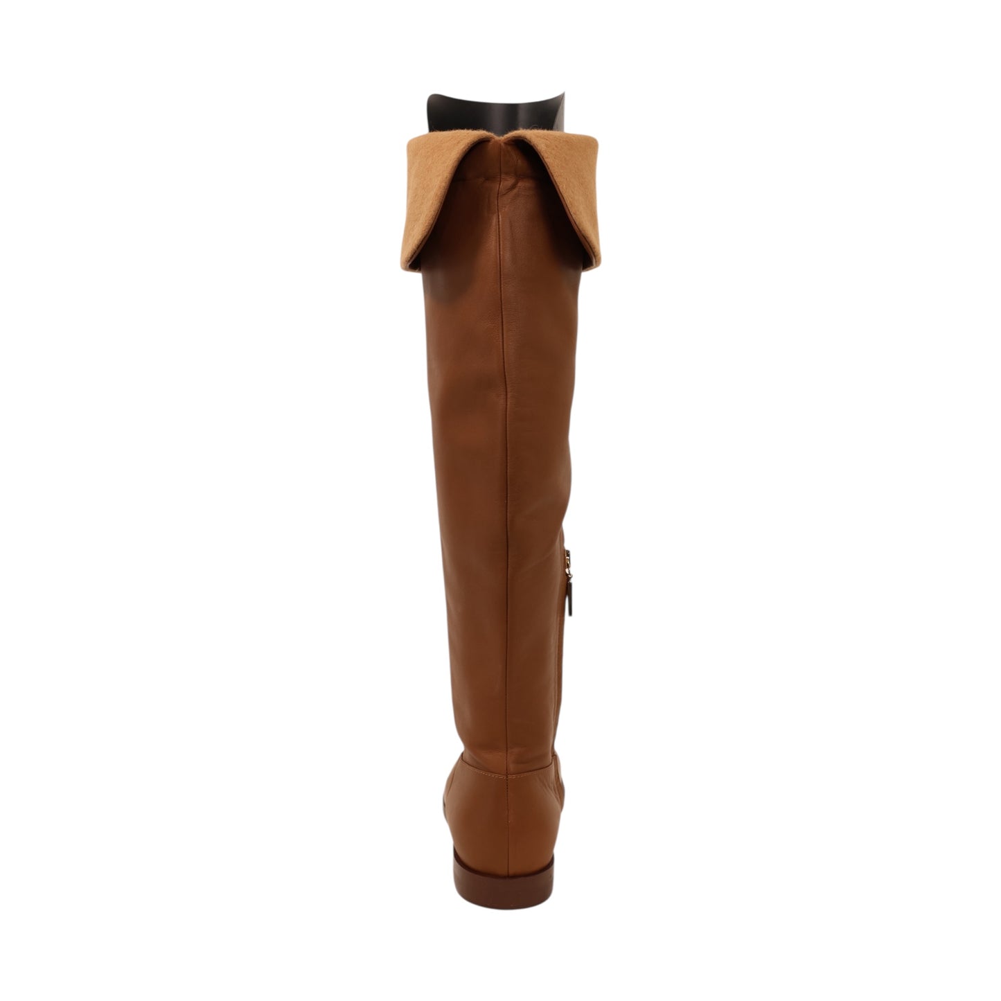 Max Mara Leather & Cashmere Knee-High Boots (Size 40)