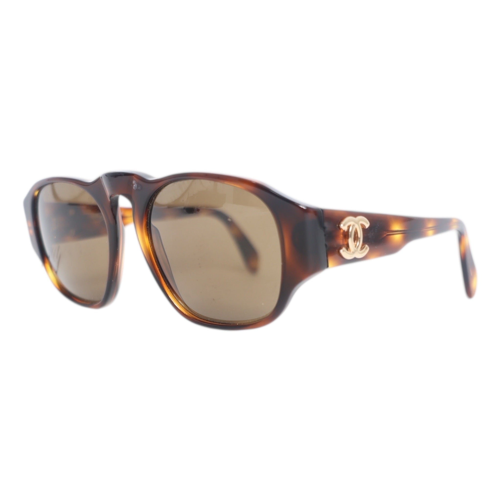 小物 CHANEL vintage sunglasses coco gold Chanel sunglasses vintage coco - Gem