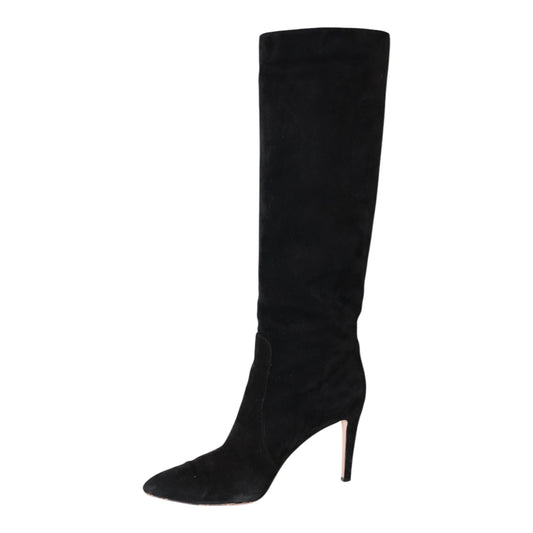 Gianvito Rossi Jules Suede Knee High Heeled Boots (Size 42)