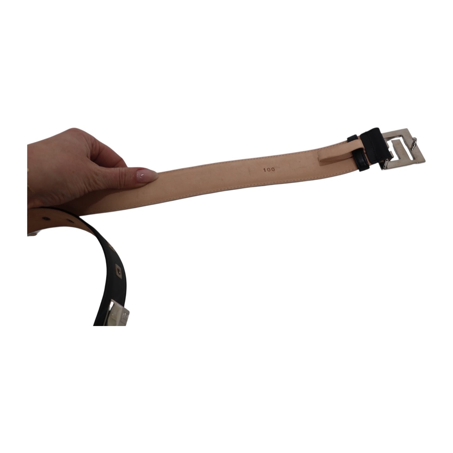 Balmain Paris Leather Studded Belt with Box