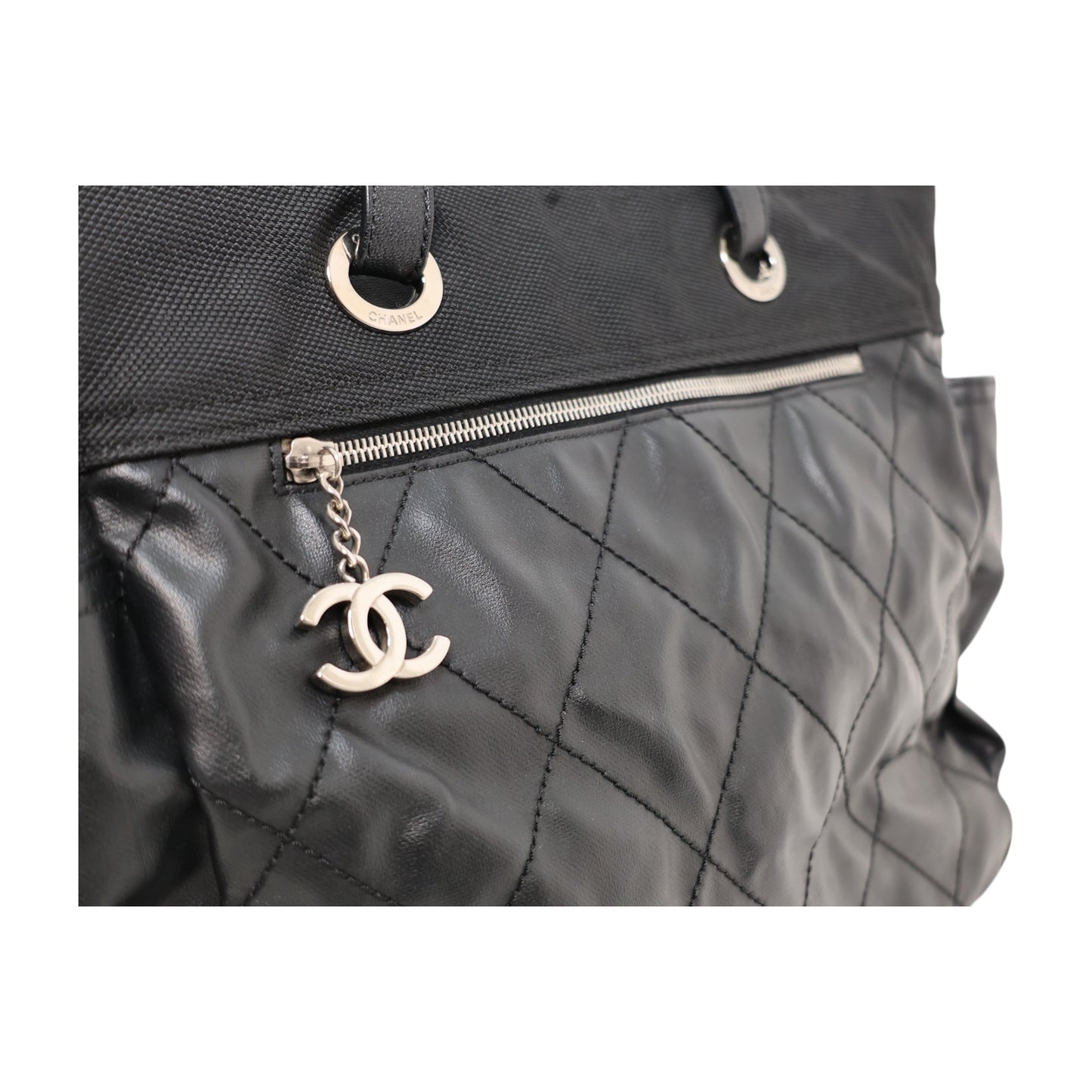 Chanel 2006-08 Coated Canvas Large Paris Biarritz Tote