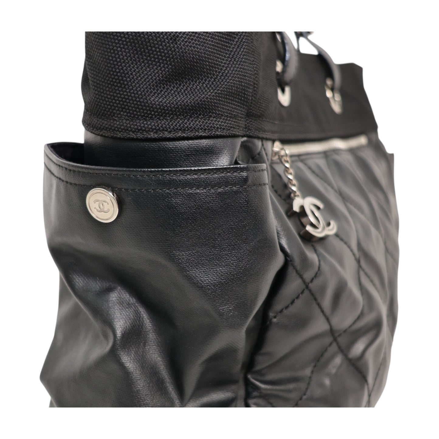 Chanel 2006-08 Coated Canvas Large Paris Biarritz Tote