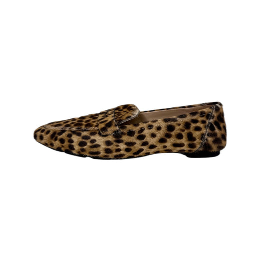 Stuart Weitzman Jet Leopard Print Calf Hair Penny Loafers (Size 8)