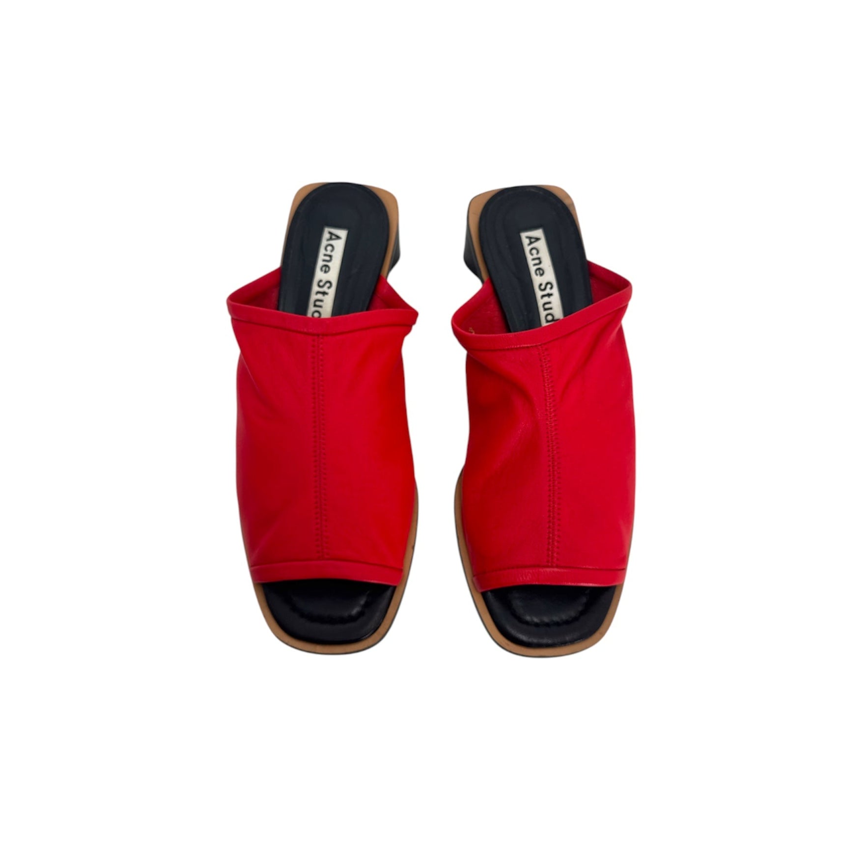Acne Studios Bernelle Leather Mules (Size 38) – Designer