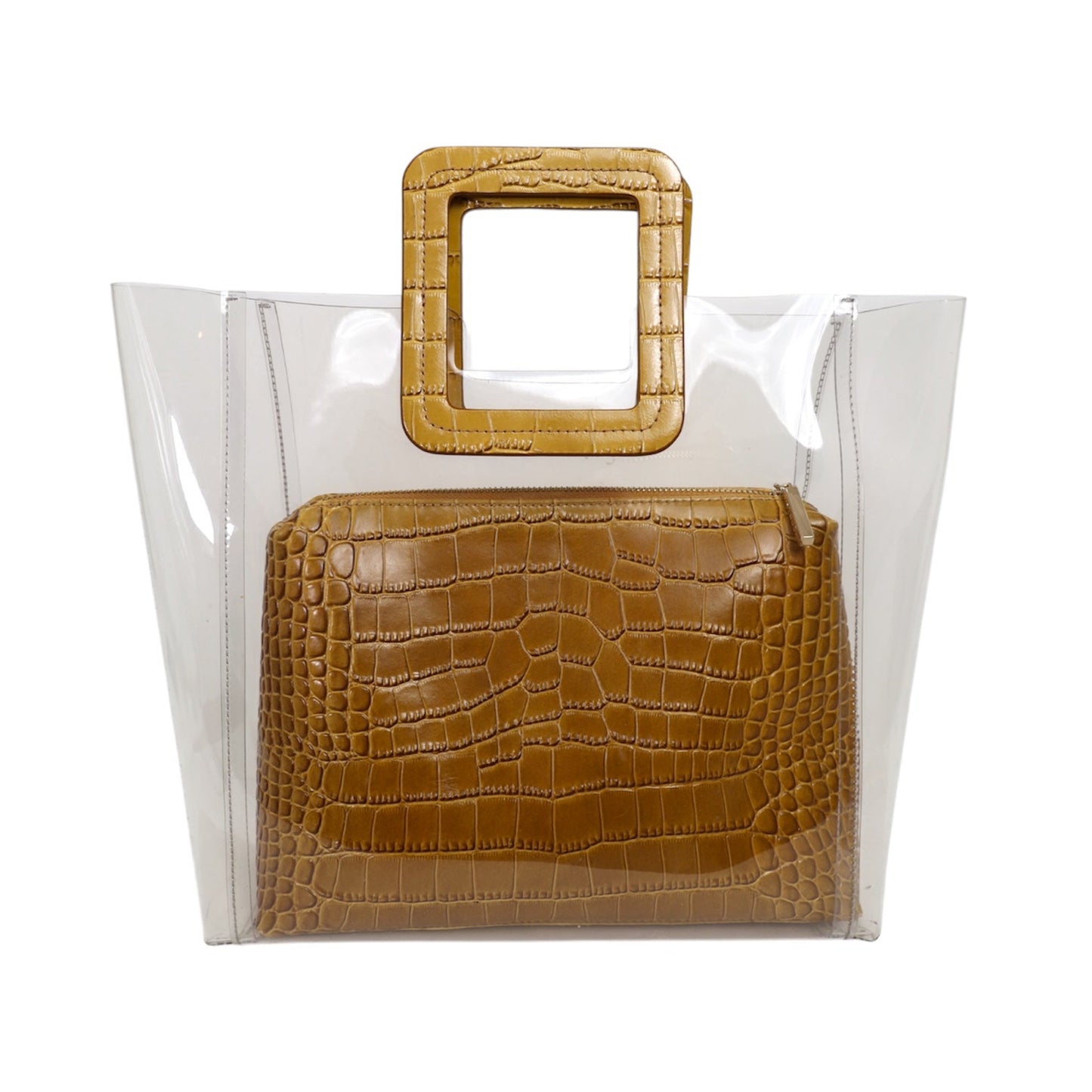 Staud PVC & Embossed Leather Shirley Bag