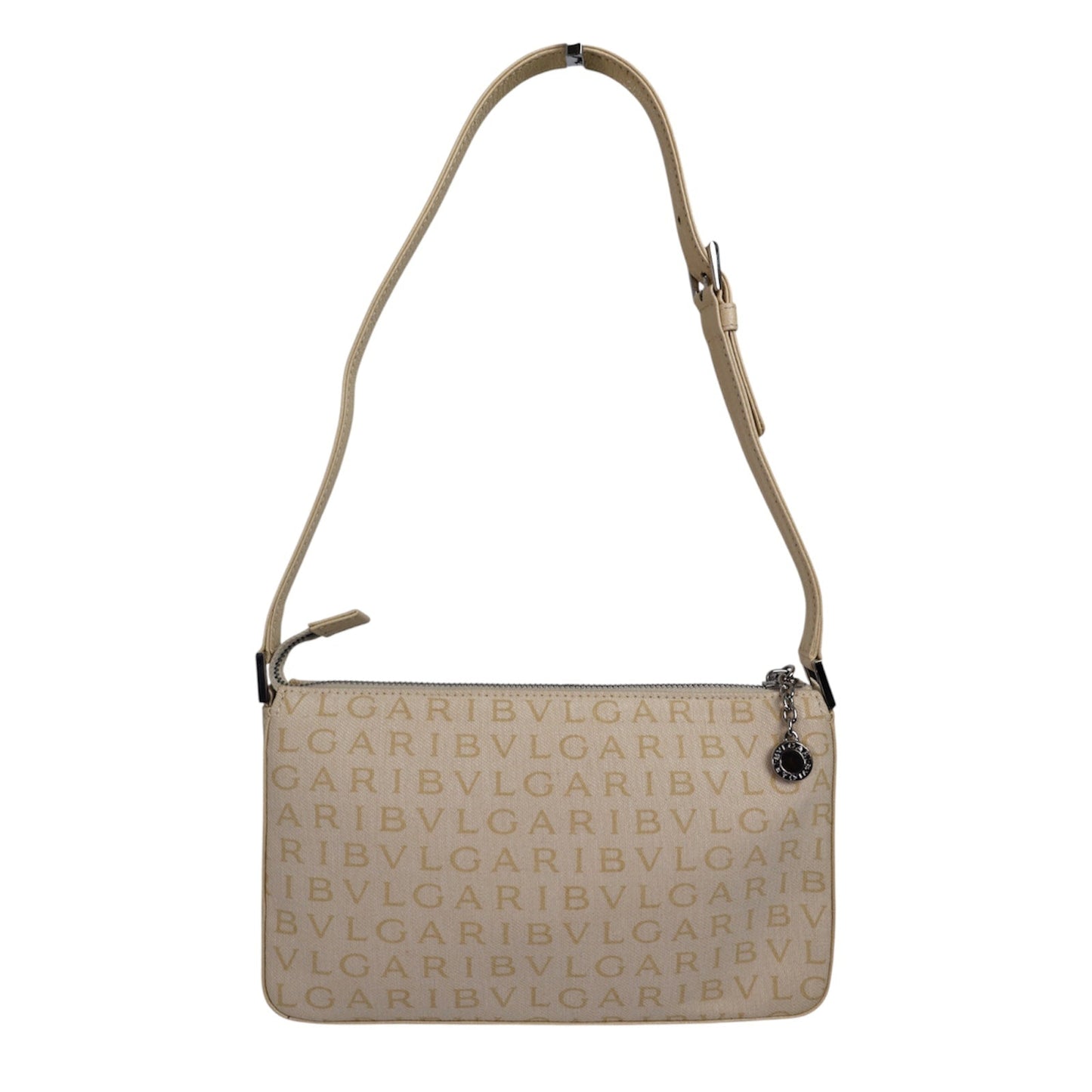 Bvlgari Canvas Monogrammed Shoulder Bag