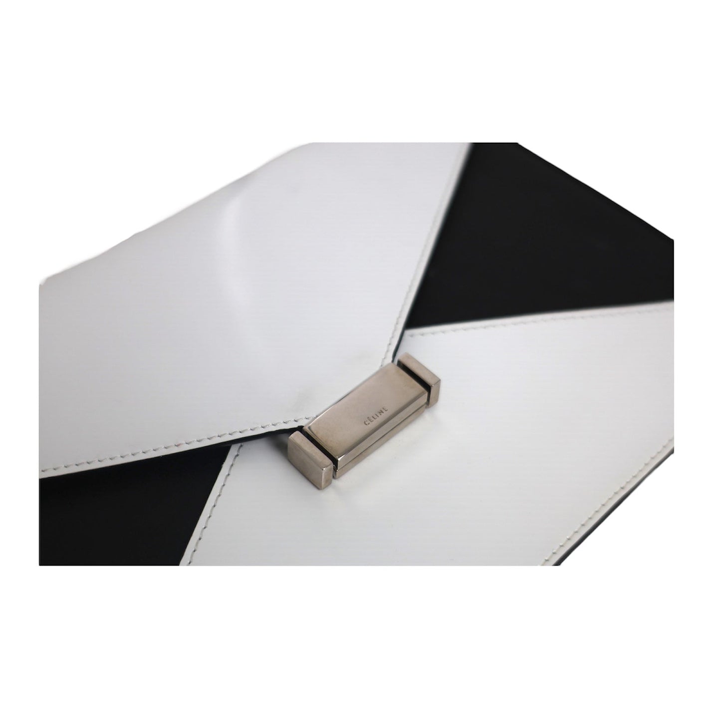 Céline Spazzolato Calfskin Diamond Clutch