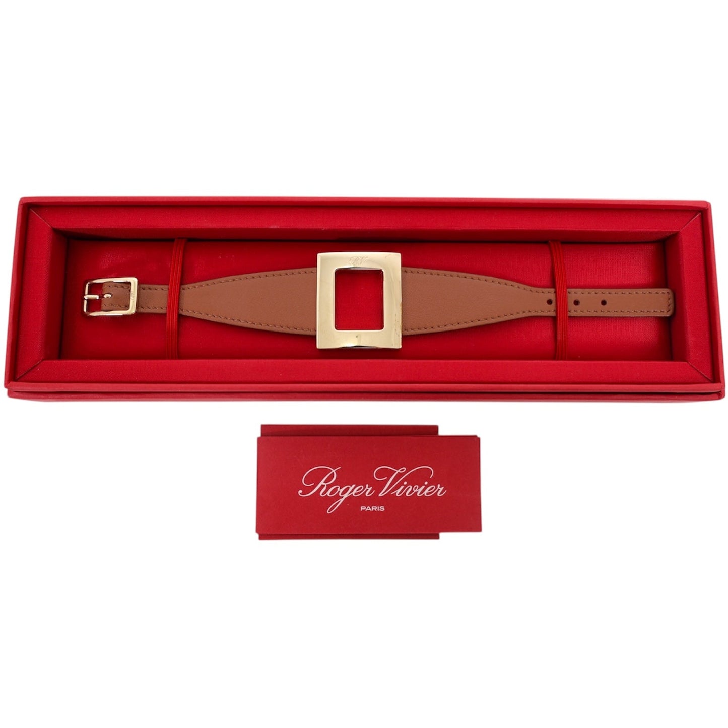 Roger Vivier Tres Vivier Leather Bracelet