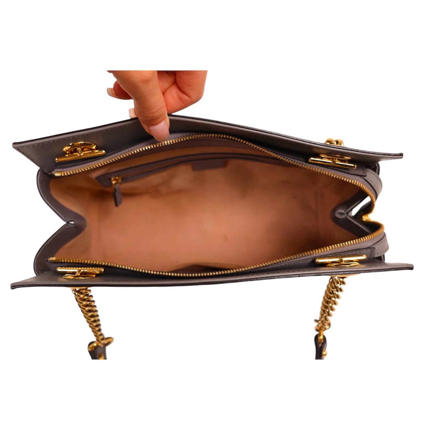 Gucci GG Guccissima Leather Chain Shoulder Bag