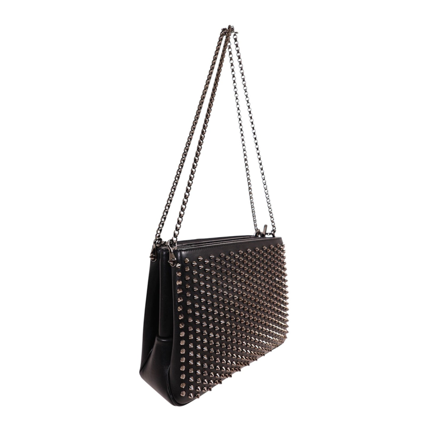 Christian Louboutin Triloubi Studded Leather Shoulder Bag