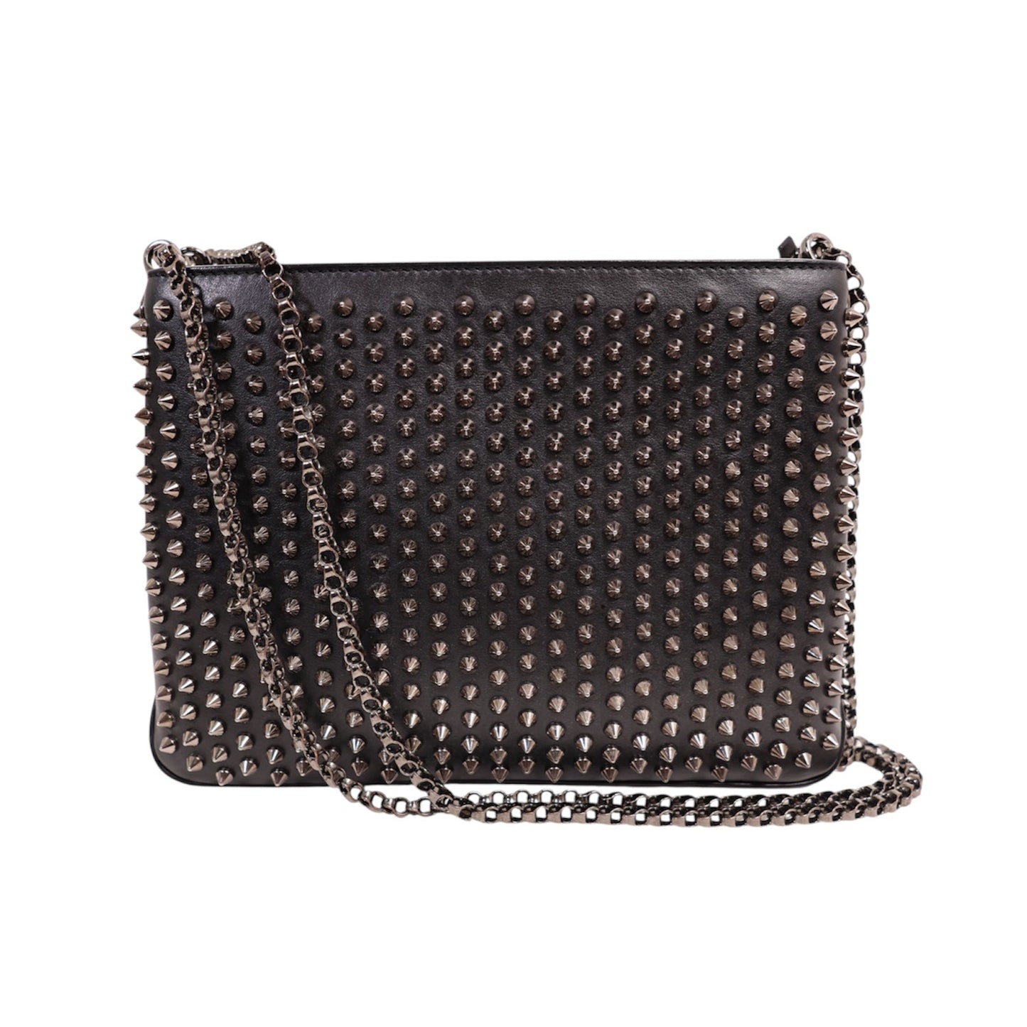 Christian Louboutin Triloubi Studded Leather Shoulder Bag