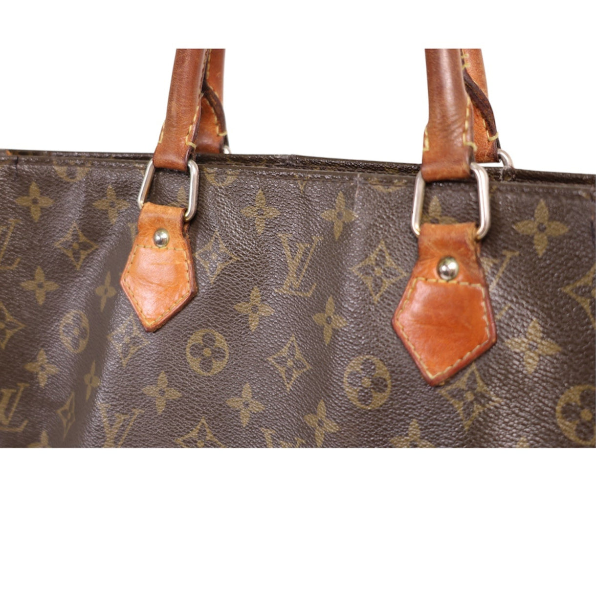 Louis Vuitton LV Monogram Sac Plat Vintage Tote Bag
