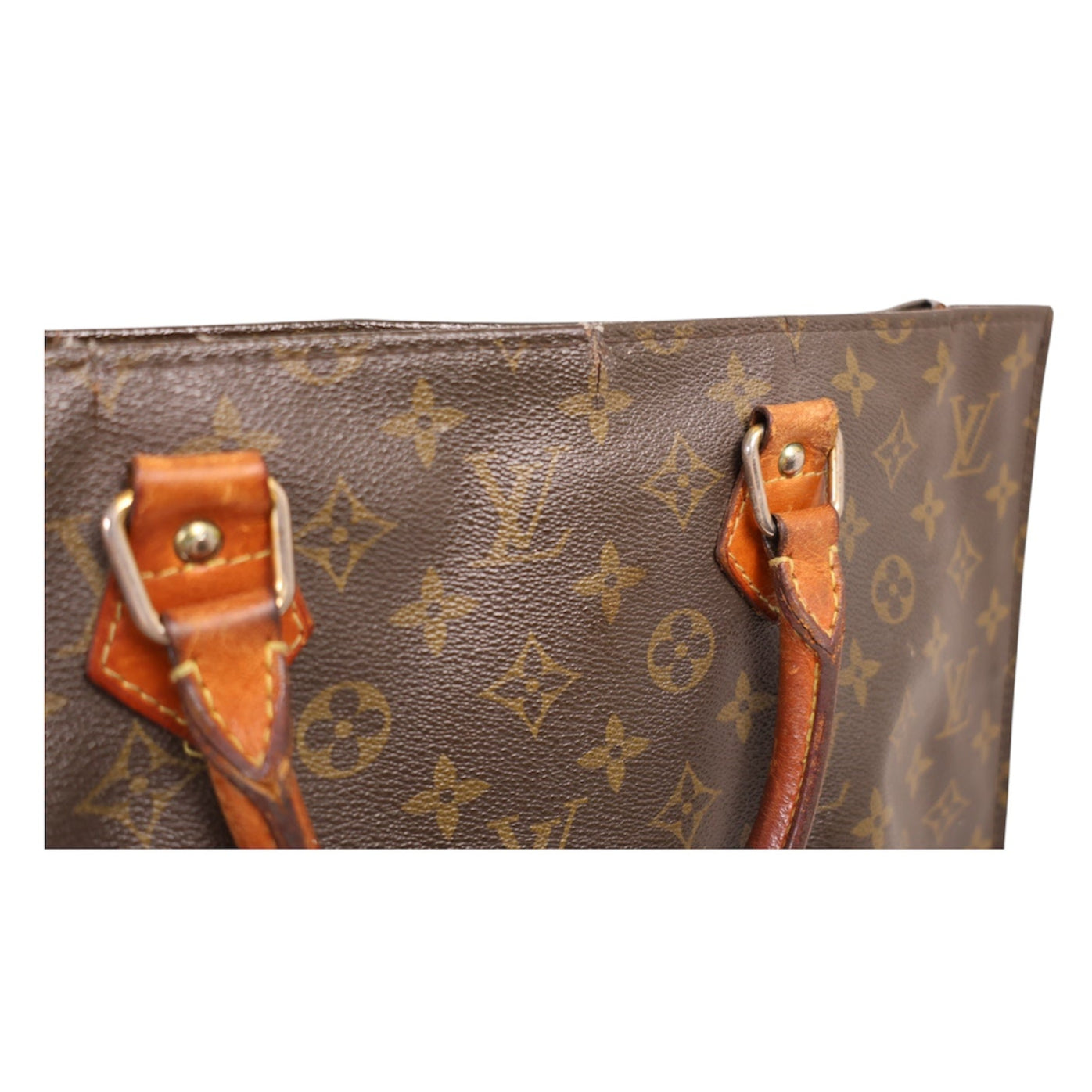 Louis Vuitton LV Monogram Sac Plat Vintage Tote Bag
