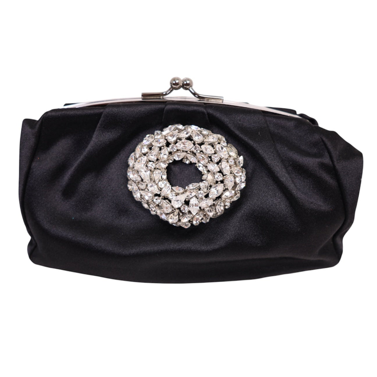 Balenciaga Jewel embellished Silk Satin Clutch
