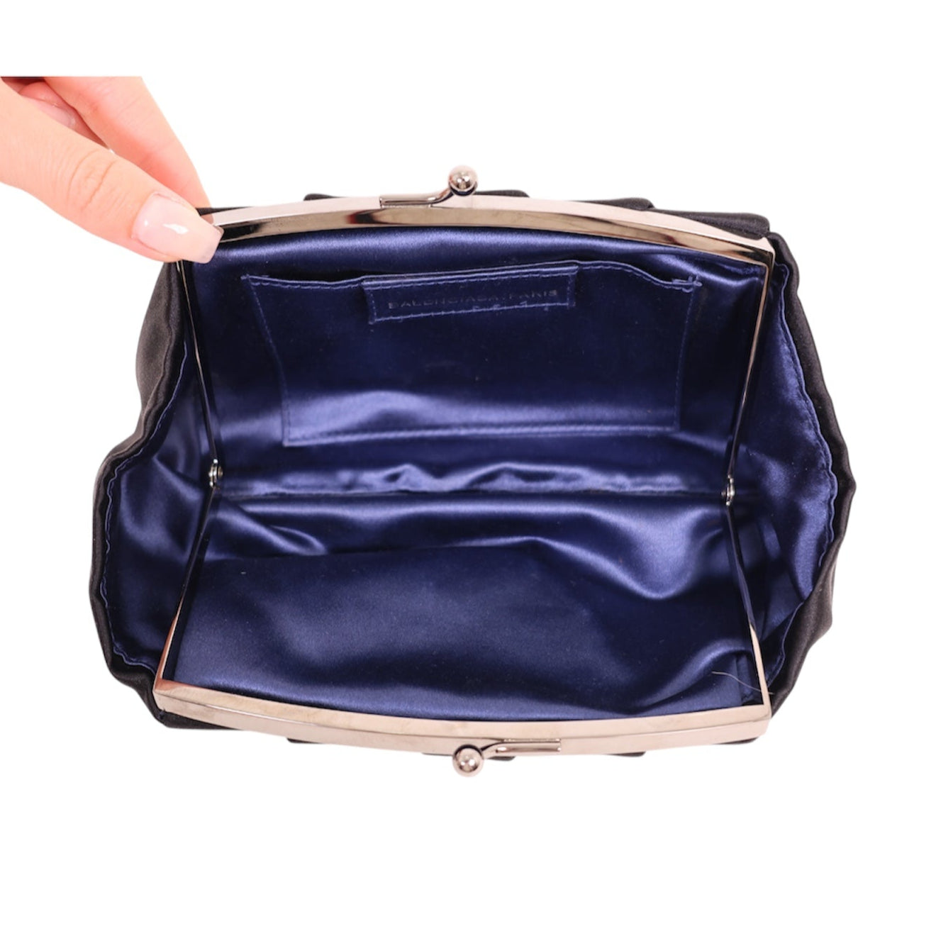 Balenciaga Jewel embellished Silk Satin Clutch