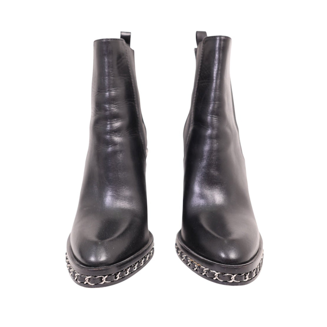 Chanel F/W 2013 Runway Chain Embellished Chelsea Boots (Size 39.5)