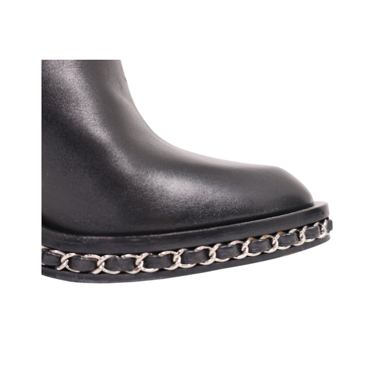 Chanel F/W 2013 Runway Chain Embellished Chelsea Boots (Size 39.5)