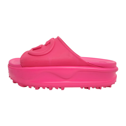 Gucci Miami Rubber Platform Slide Sandal AS IS (Size 38)