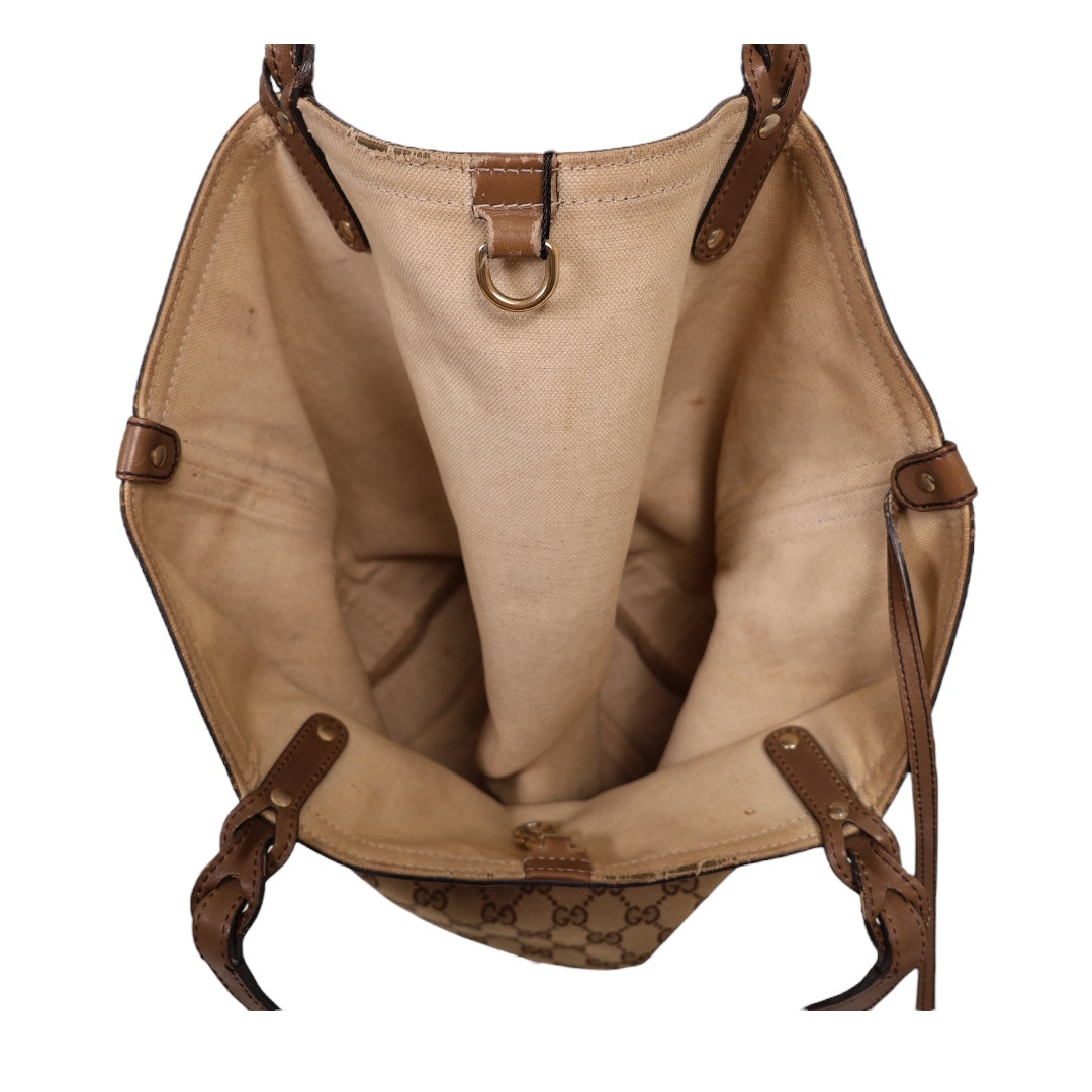 Gucci GG Canvas Craft Medium Tote Bag