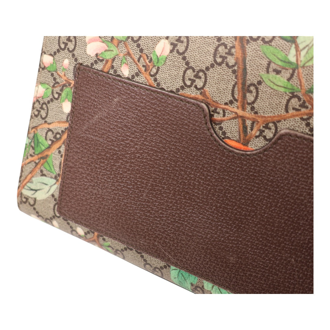 Gucci Tian Padlock Medium GG Supreme Floral Shoulder Bag