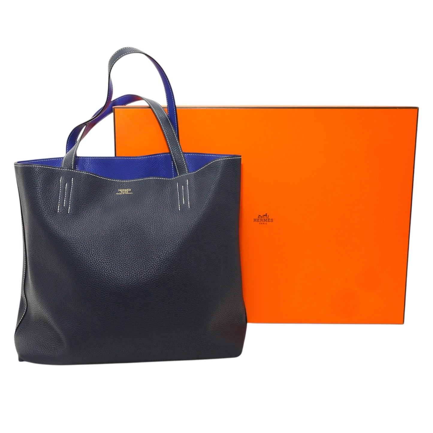 Hermès Taurillon Clemence Double Sens 36 Reversible Tote Bag