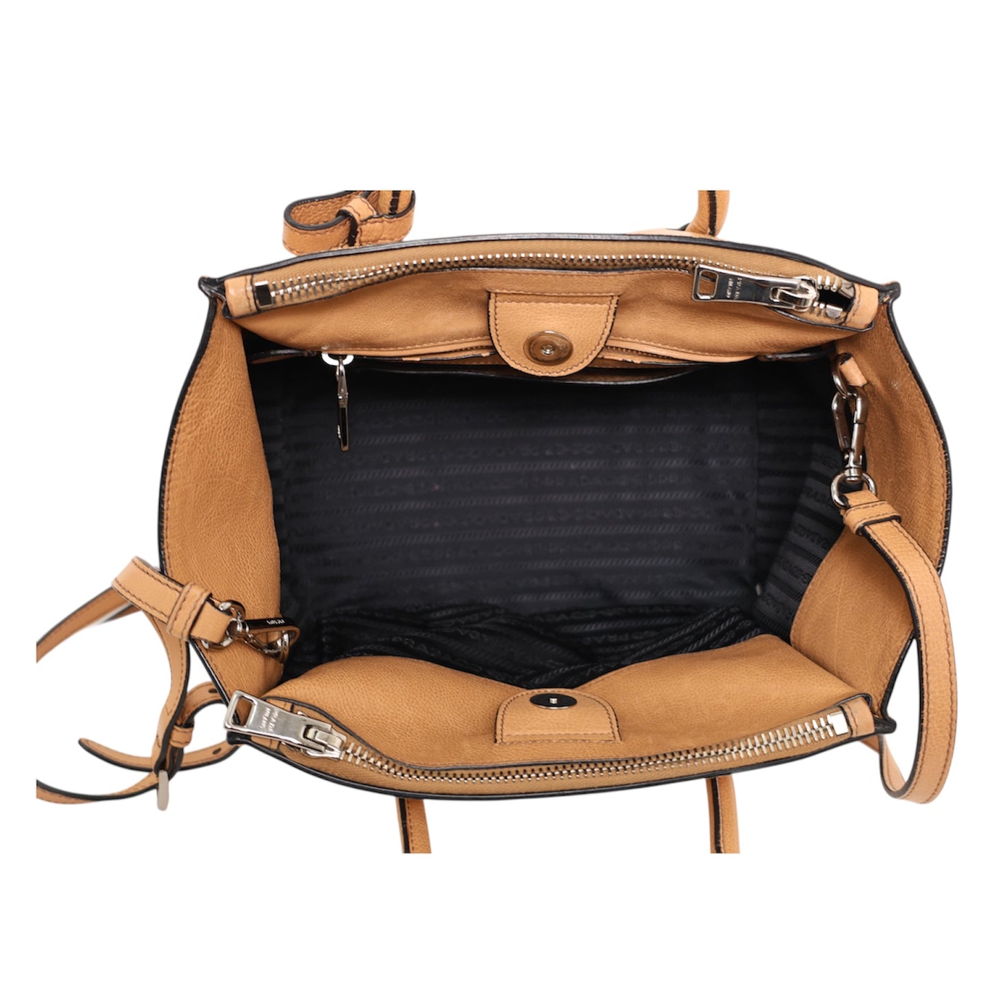 Prada Glace Calf Twin Pocket Tote