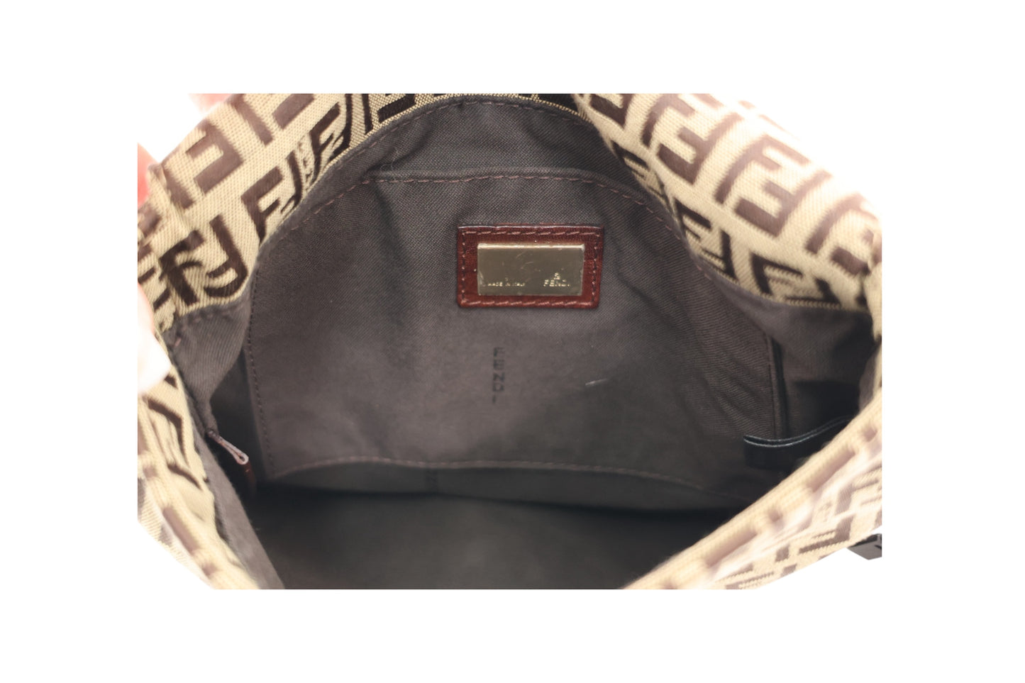 Fendi Zucchino FF Messenger Bag Vintage