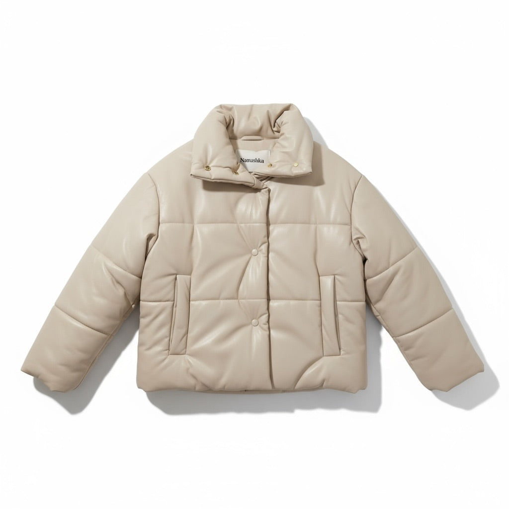 Nanushka Hide Vegan Leather Puffer Jacket