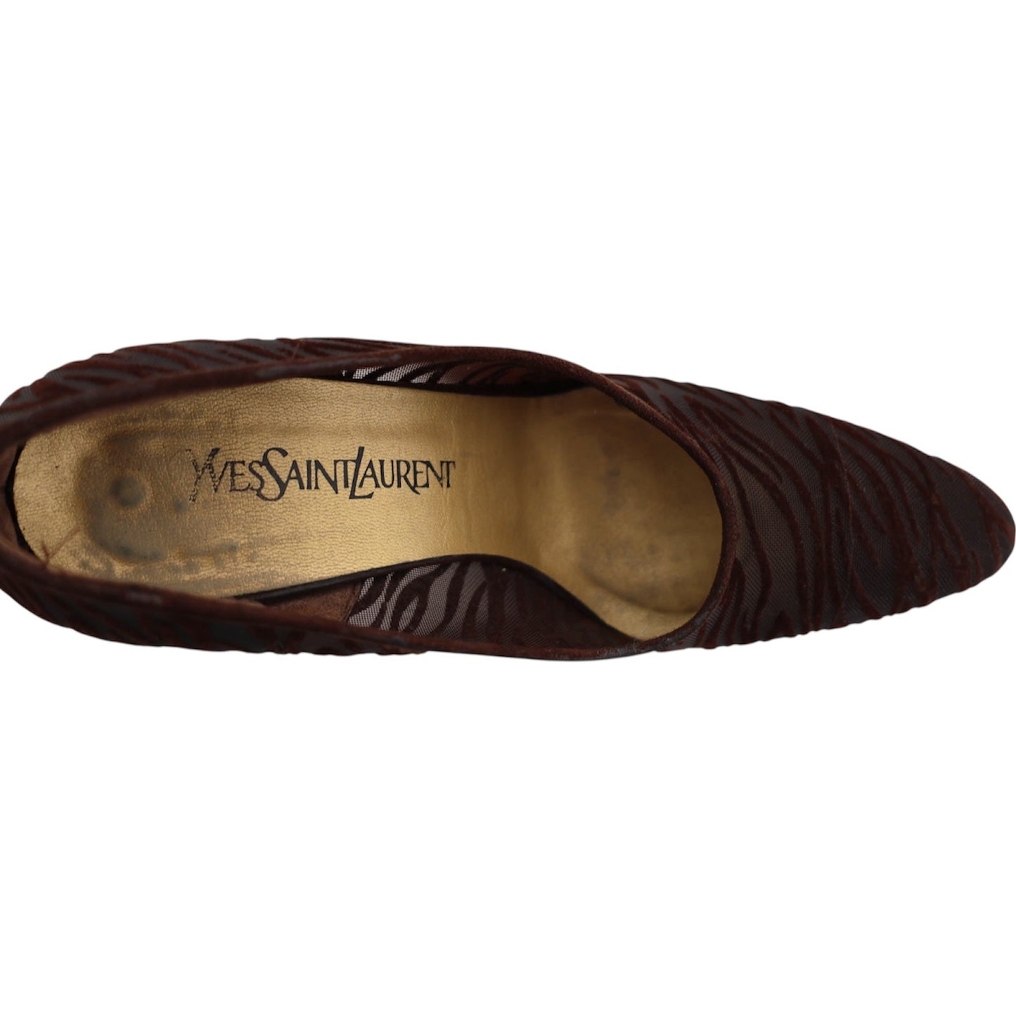 Saint Laurent Vintage Zebra Mesh Pumps (Size 8.5)