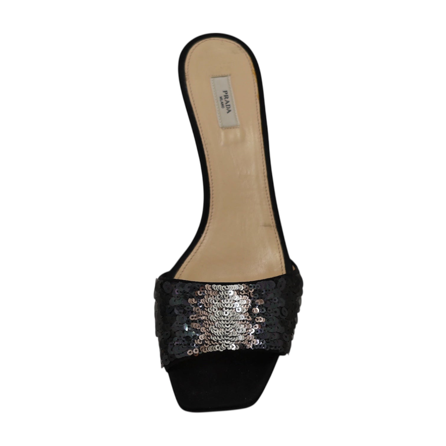 Prada Sequin Mule Heels (Size 37) – Designer Exchange Consignment TO
