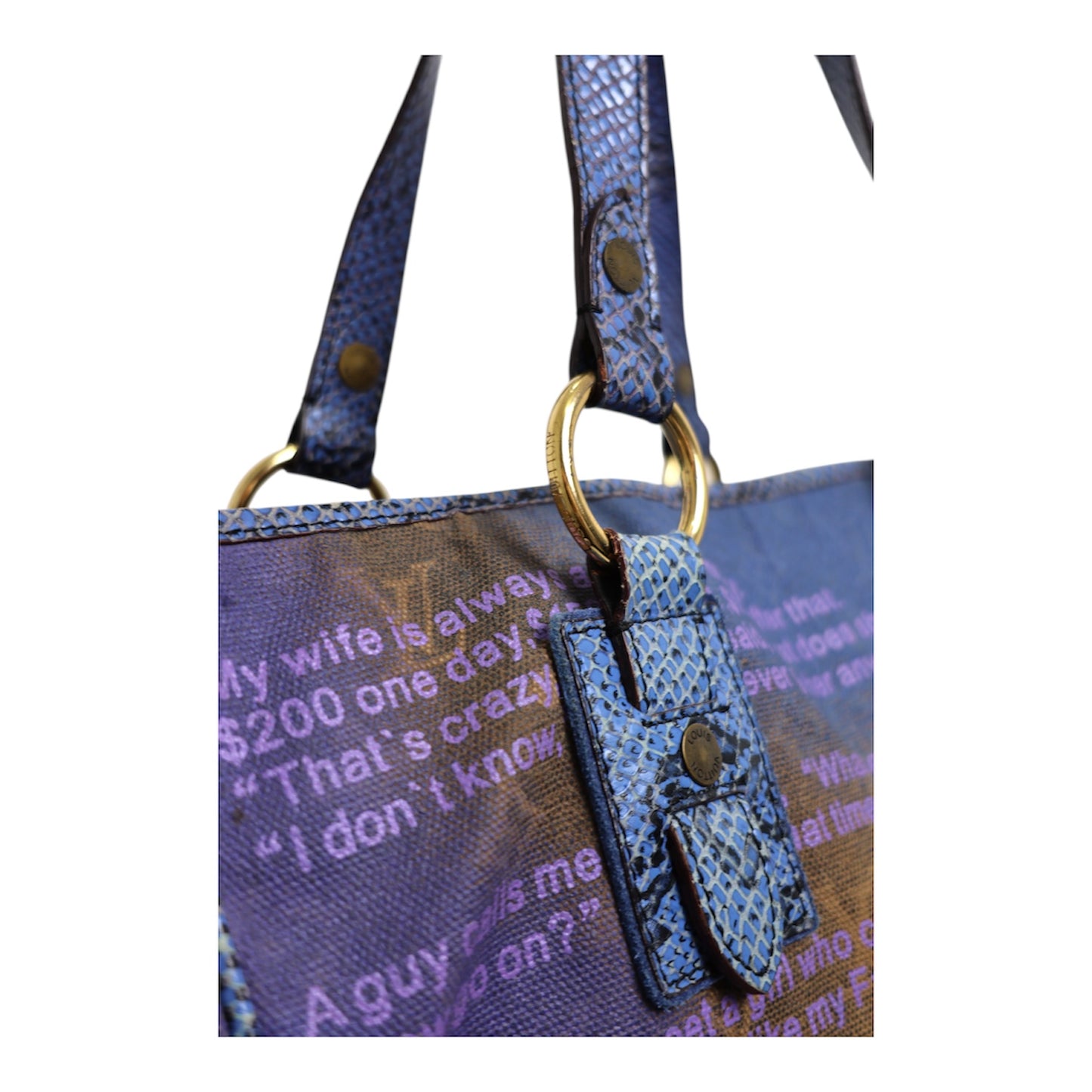 Louis Vuitton x Richard Prince Heartbreak Jokes Tote Bag