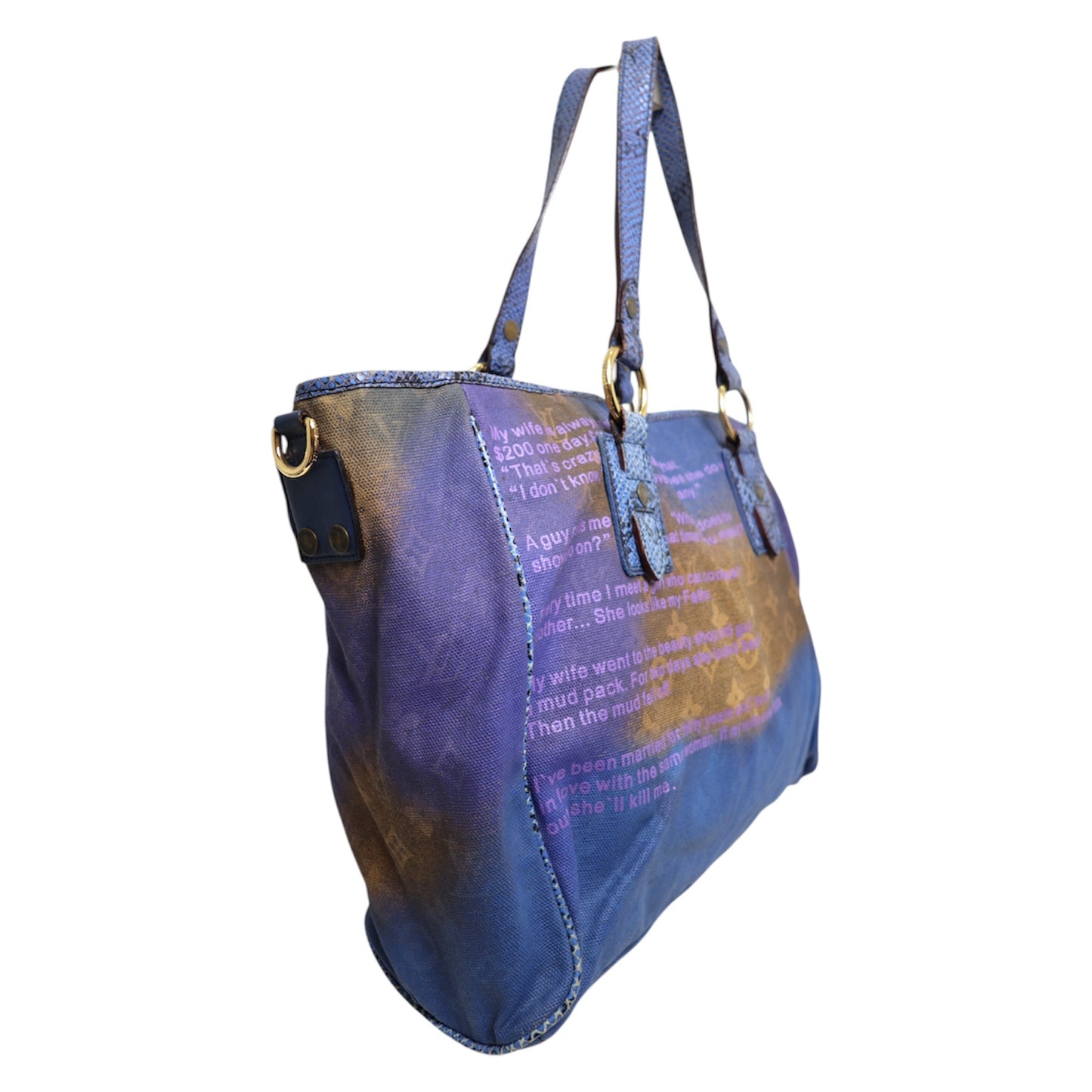 Louis Vuitton x Richard Prince Heartbreak Jokes Tote Bag