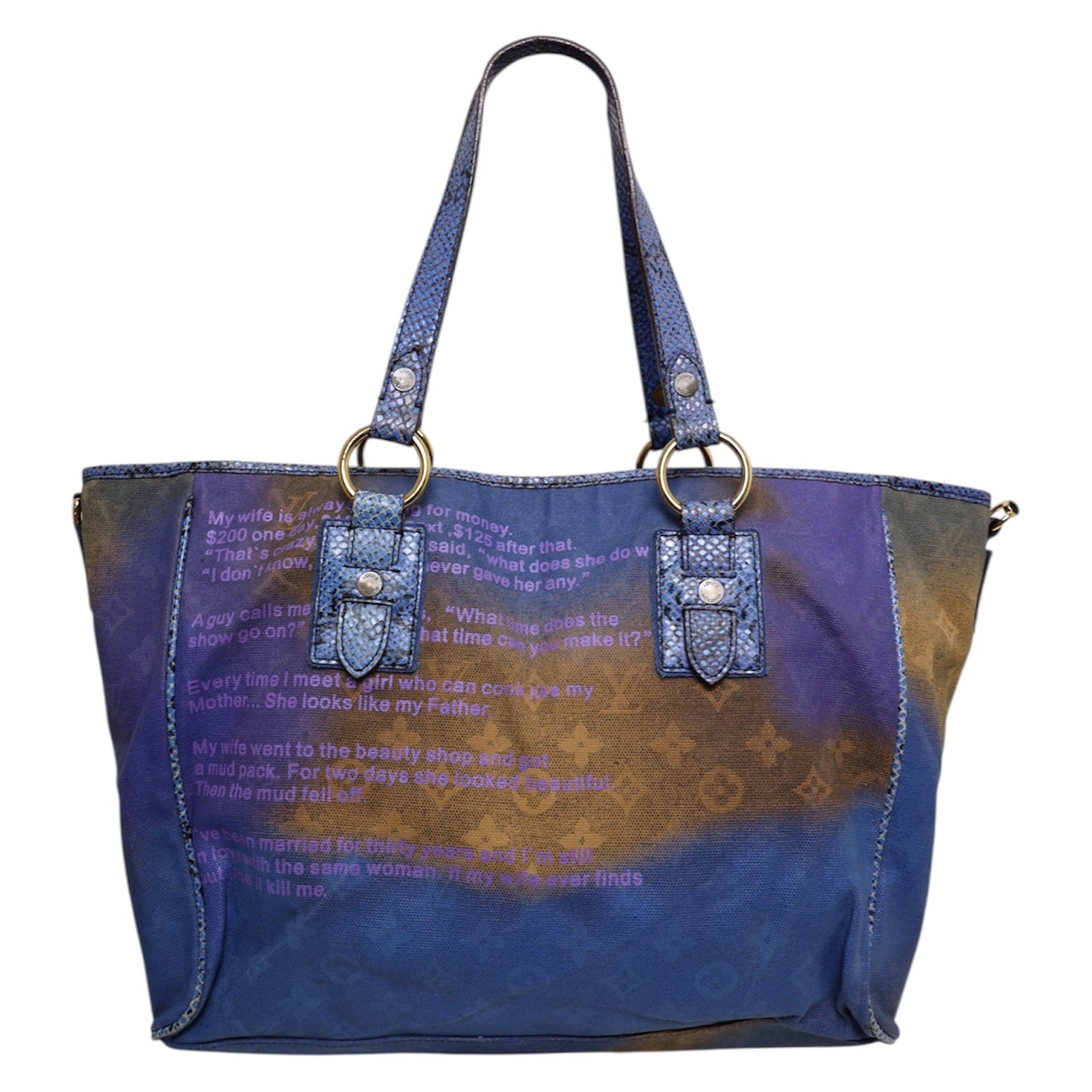 Louis Vuitton x Richard Prince Heartbreak Jokes Tote Bag