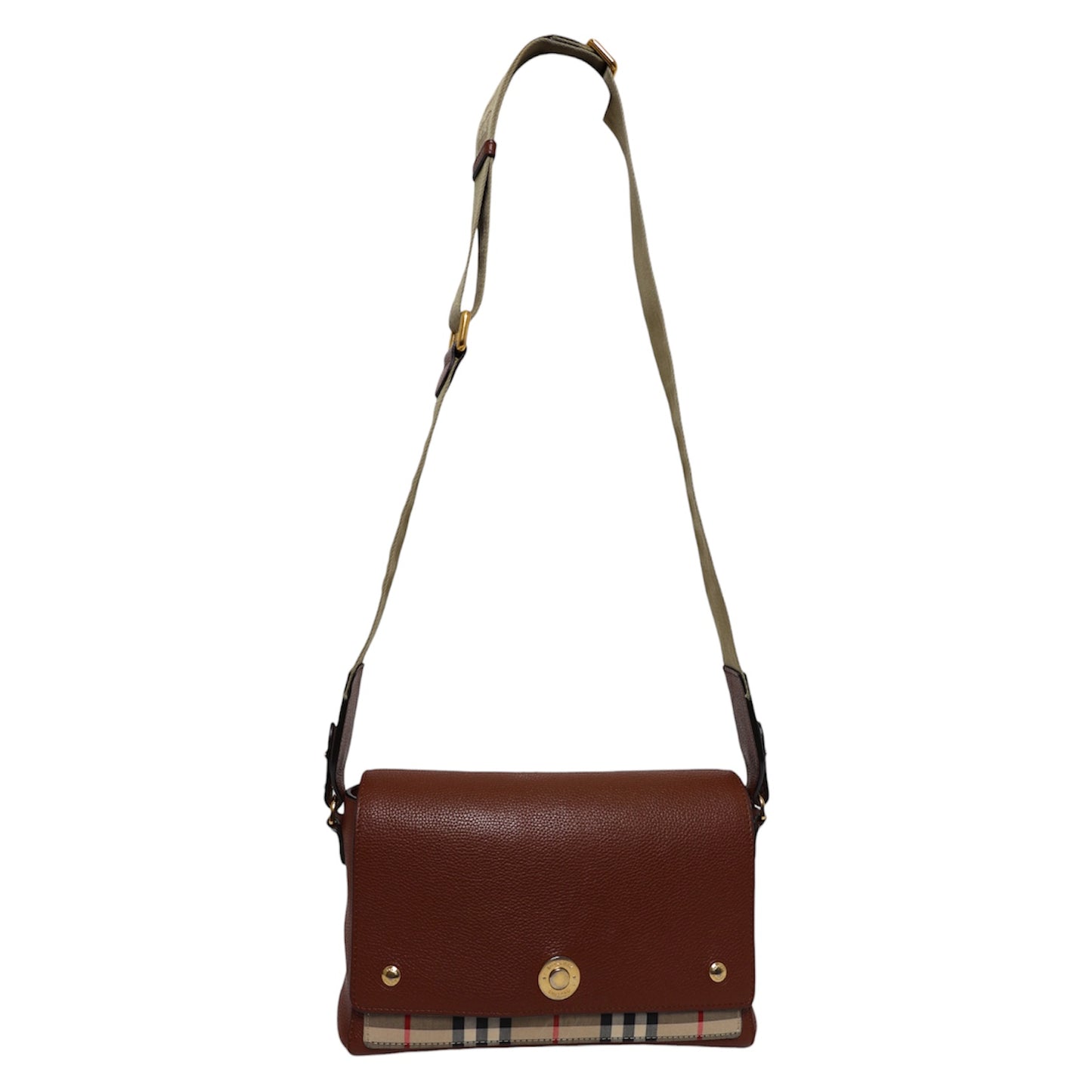 Burberry Note Nova Check Shoulder Bag