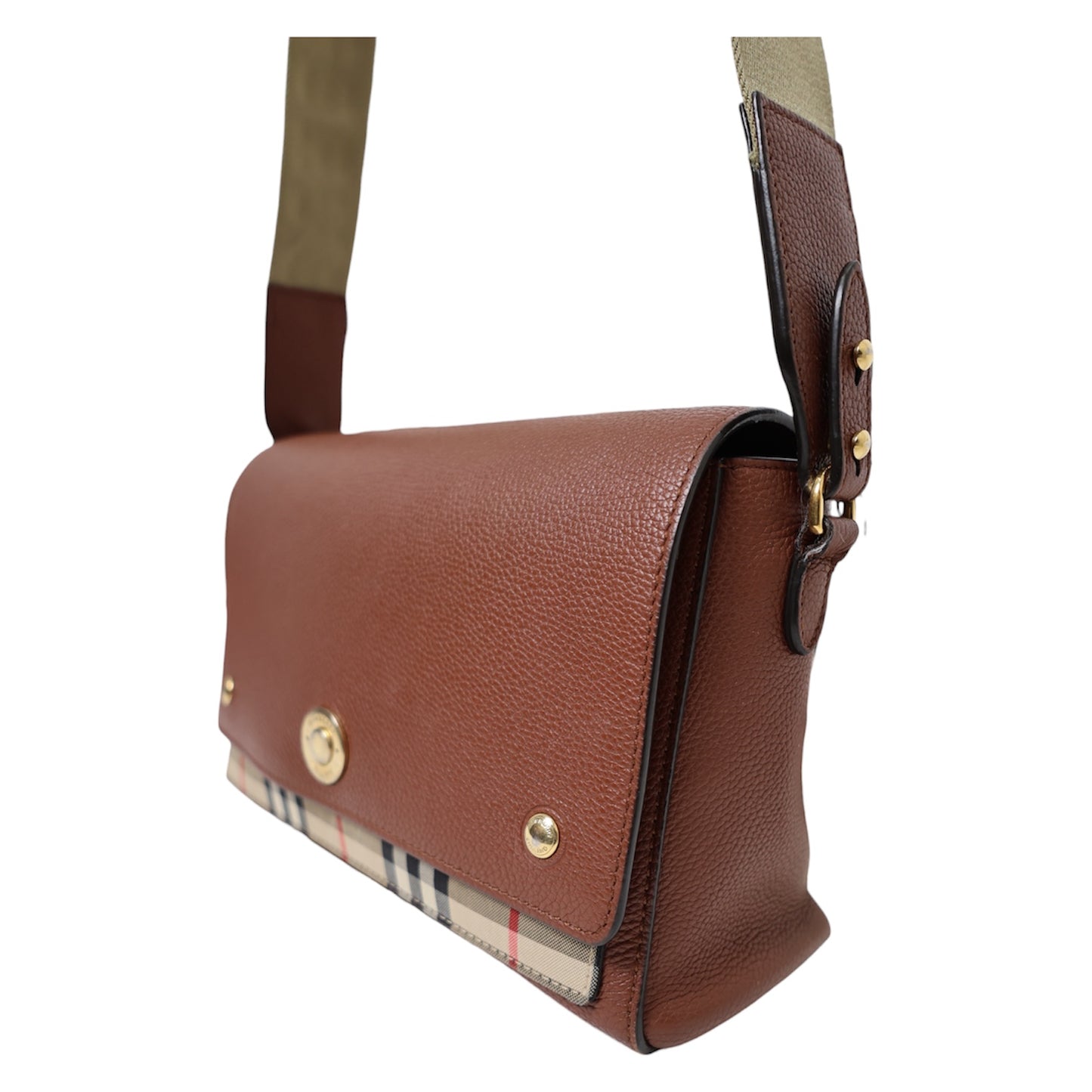 Burberry Note Nova Check Shoulder Bag