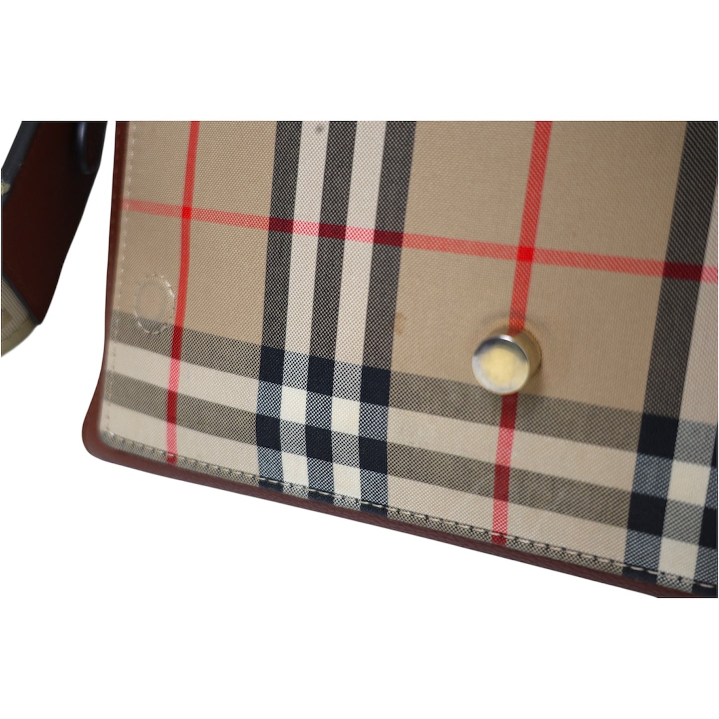 Burberry Note Nova Check Shoulder Bag