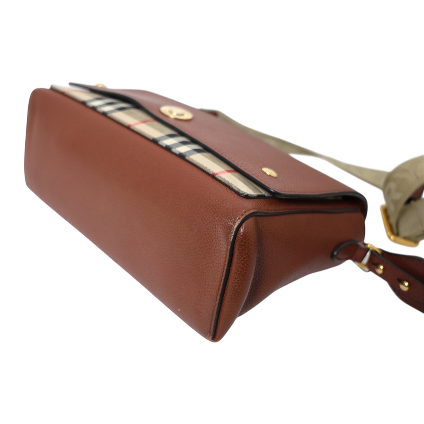 Burberry Note Nova Check Shoulder Bag