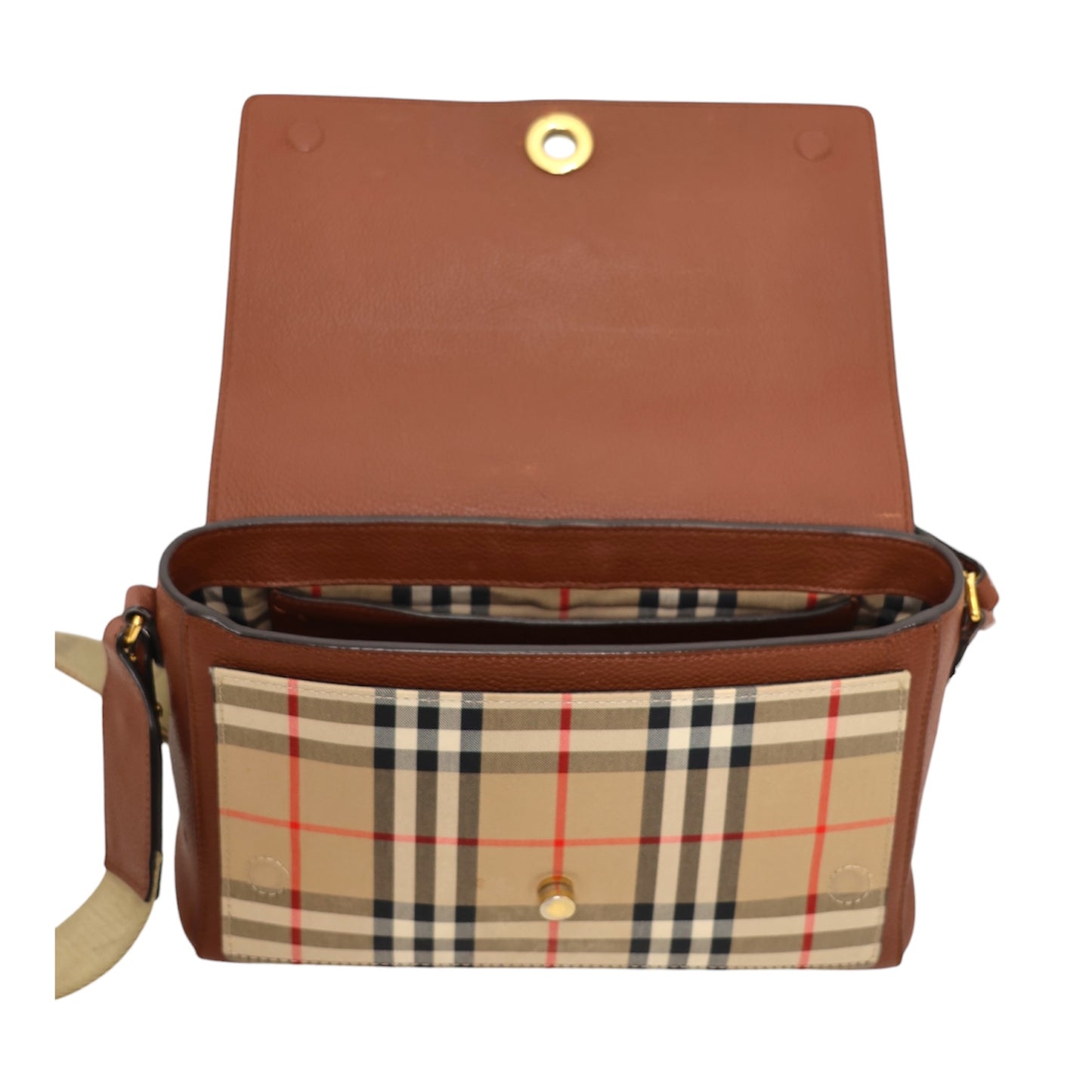 Burberry Note Nova Check Shoulder Bag