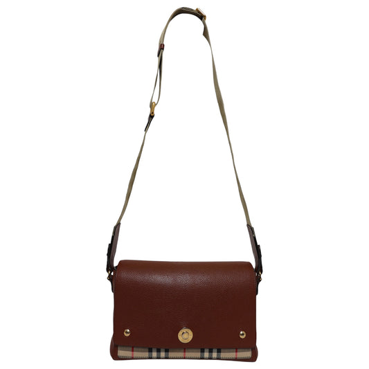 Burberry Note Nova Check Shoulder Bag