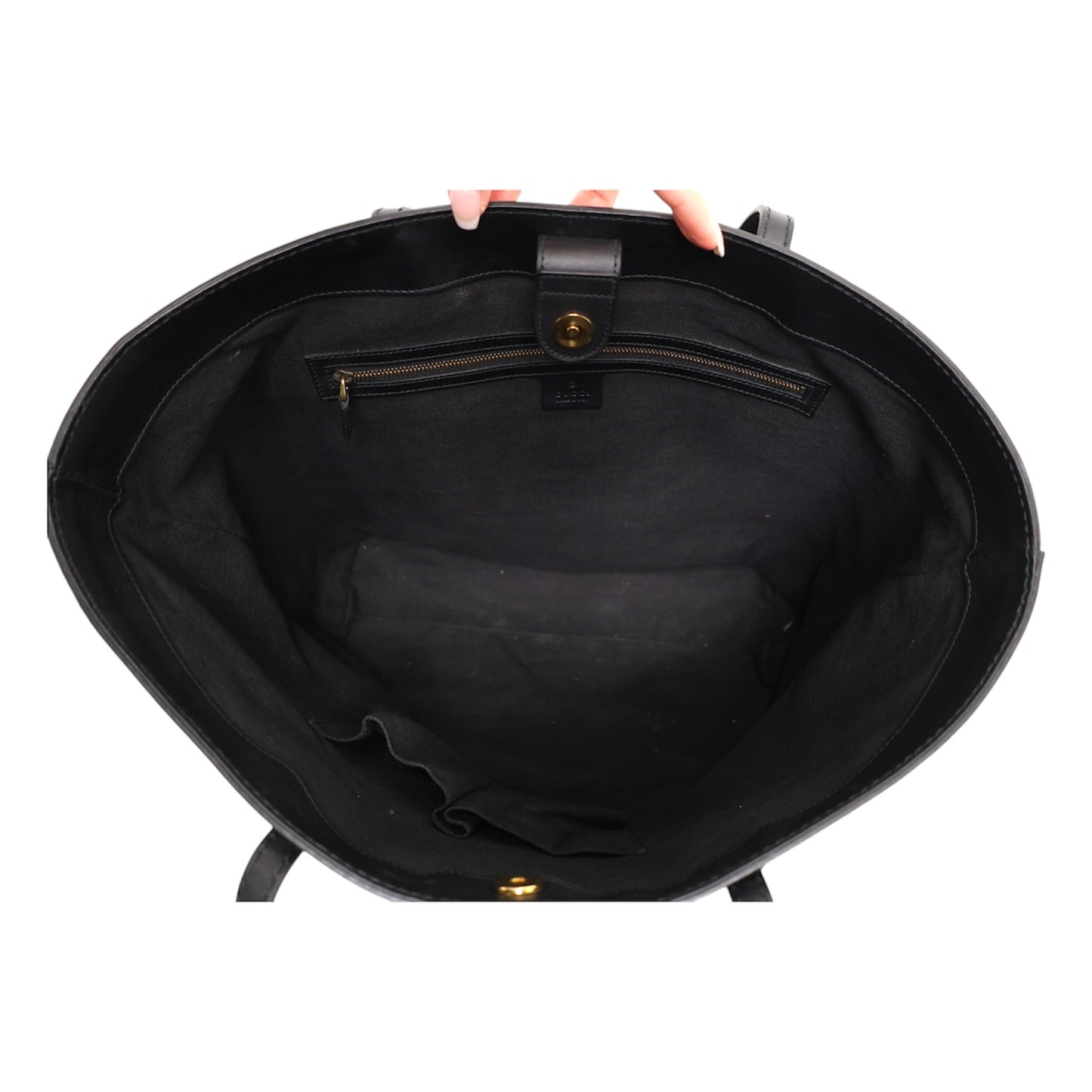 Gucci Nubuck Brocade Soft Stirrup Tote