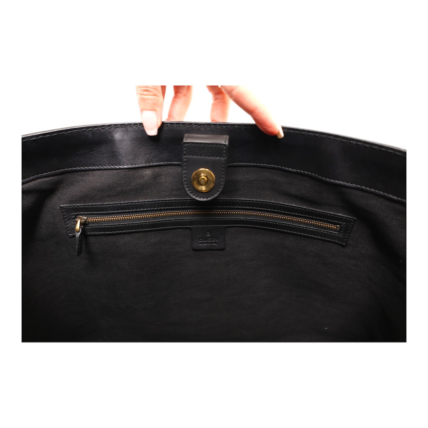 Gucci Nubuck Brocade Soft Stirrup Tote