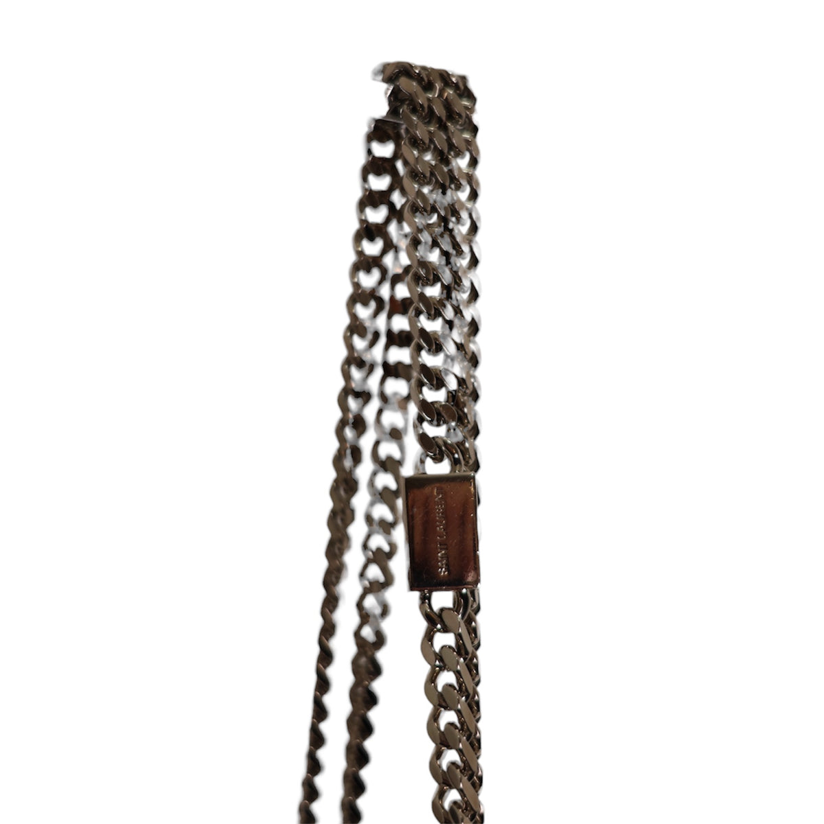 Saint Laurent Monogram Small Kate Croc Embossed Tassel Bag