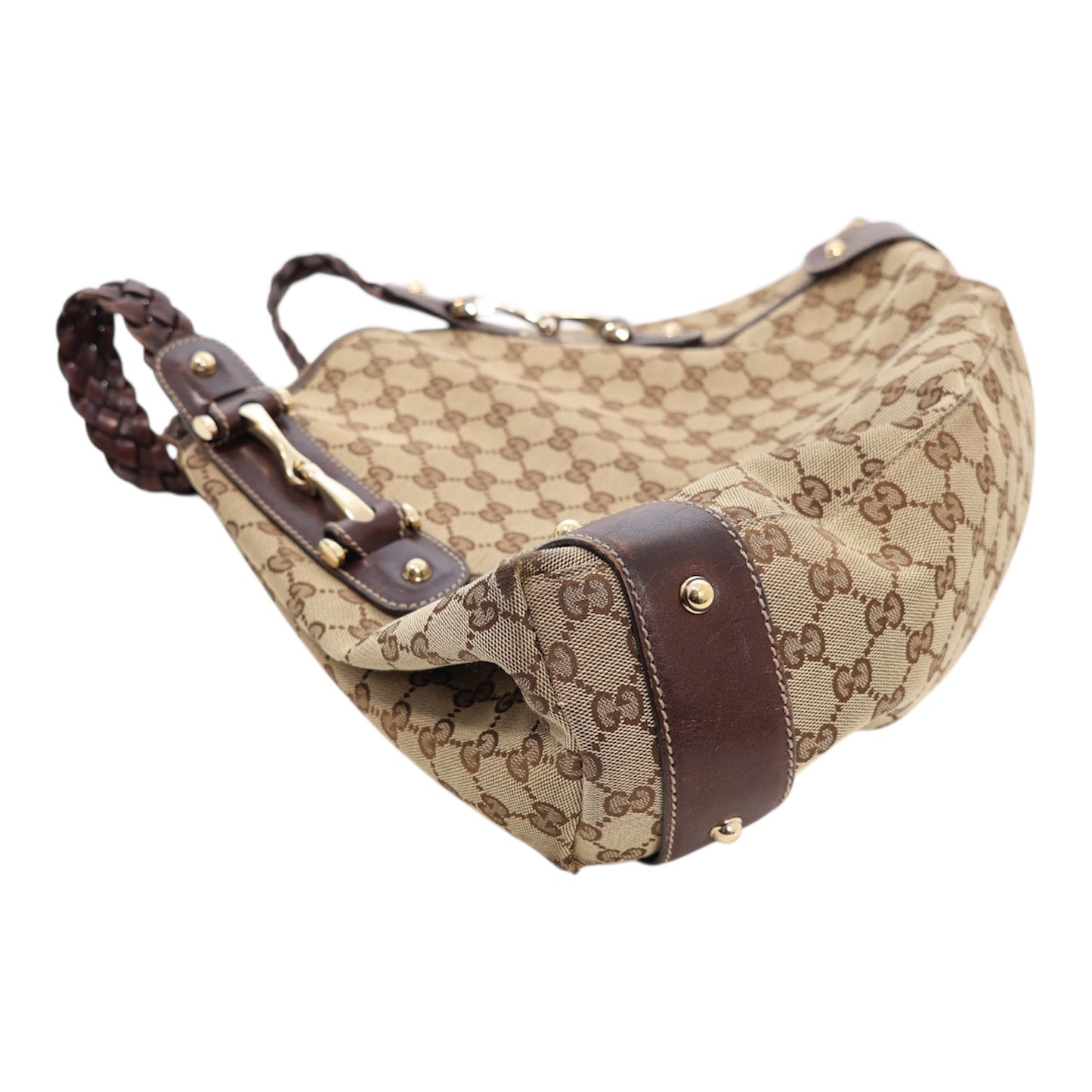 Gucci GG Monogram Canvas Hobo Bag