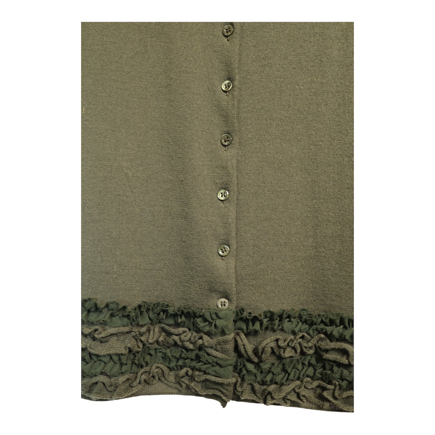 Moschino Cheap & Chic Ruffle Wool Cardigan