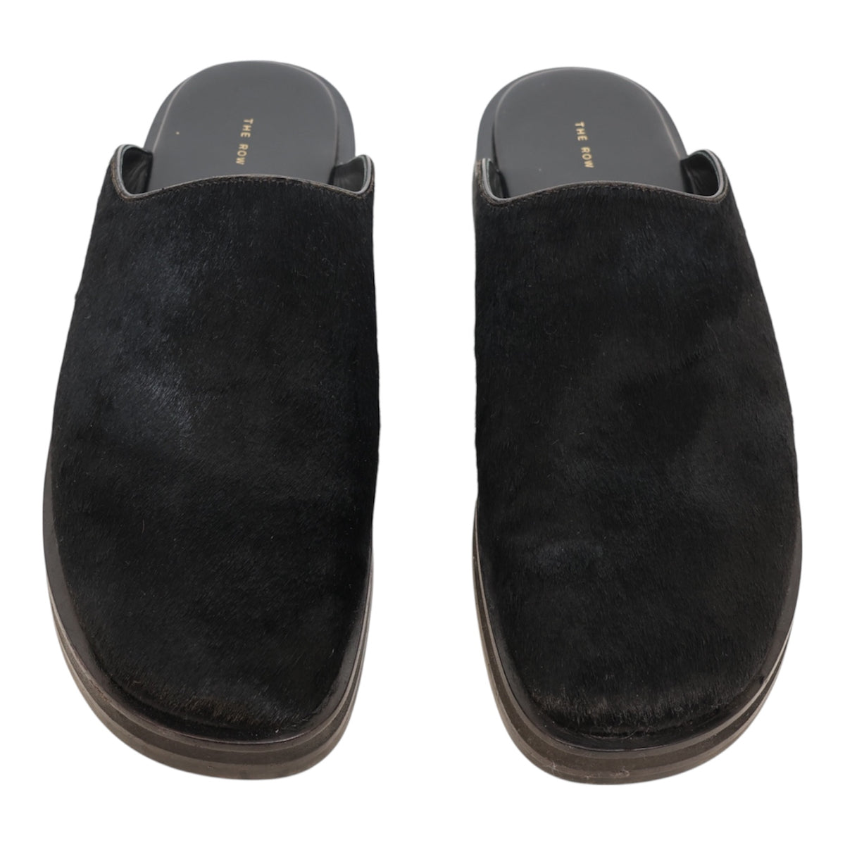 The Row Pony Hair & Leather Sabot Mule (Size 41)