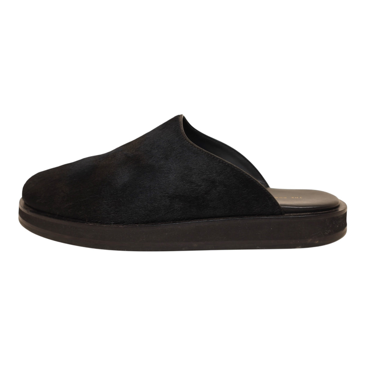 The Row Pony Hair & Leather Sabot Mule (Size 41)