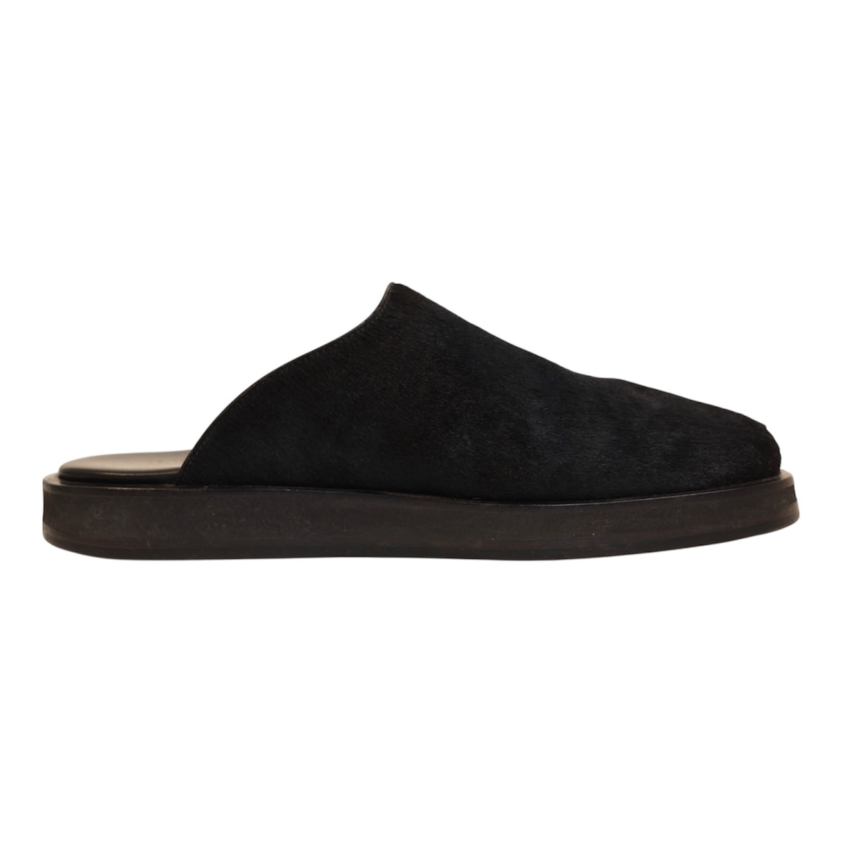 The Row Pony Hair & Leather Sabot Mule (Size 41)