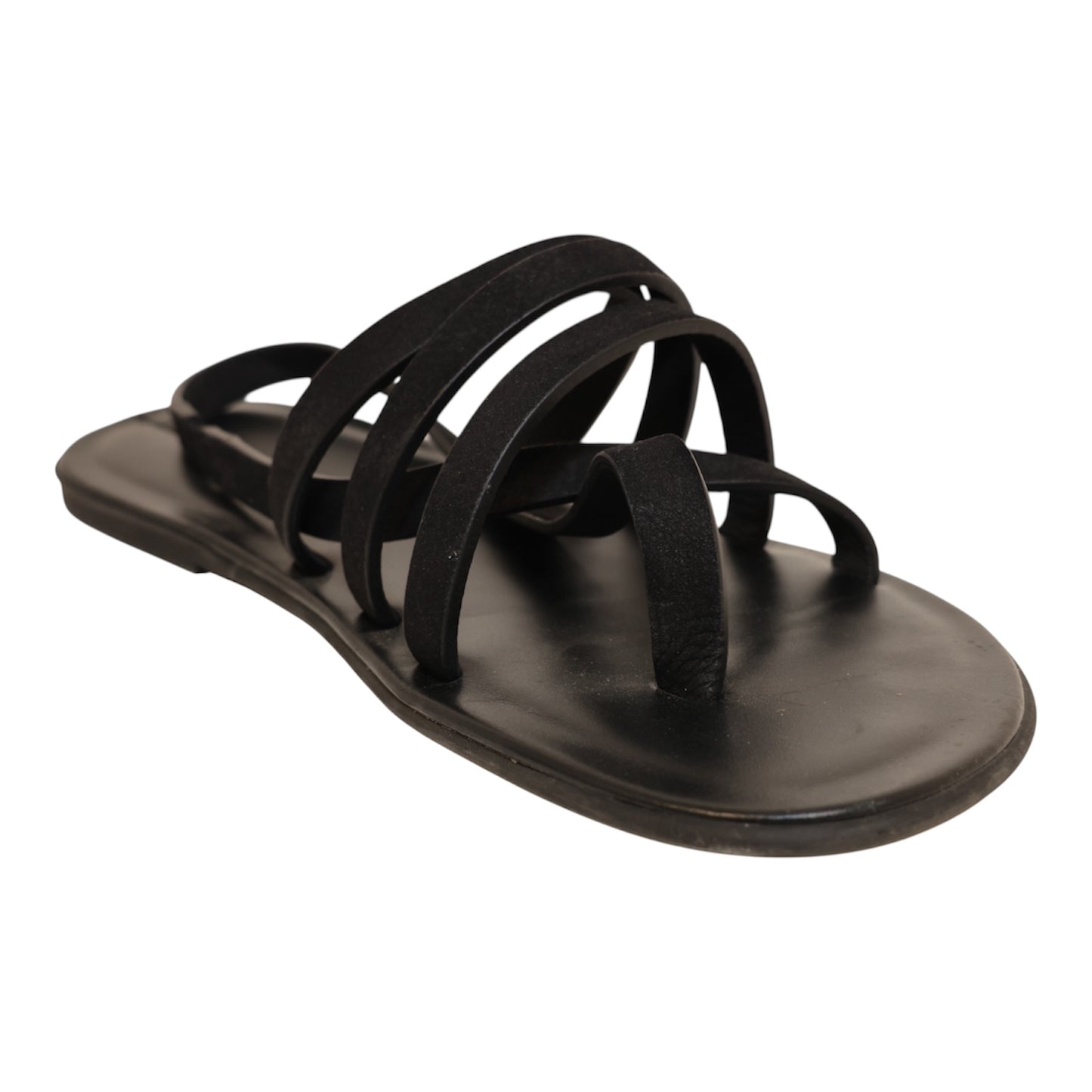 The Row Line Leather Sandal (Size 10.5)